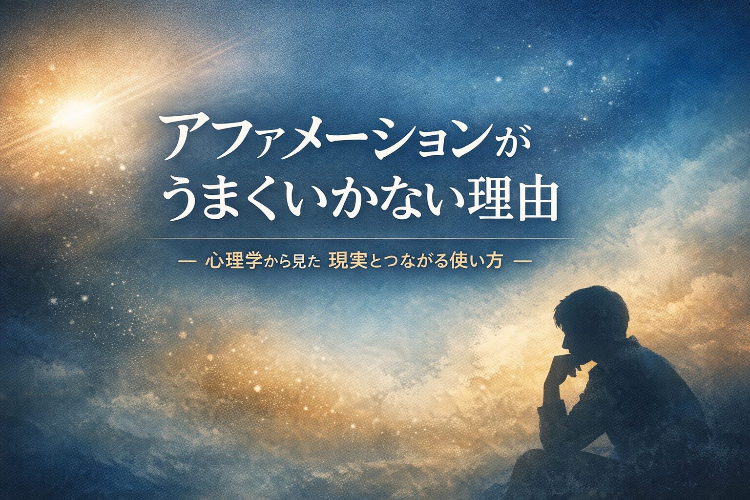 アファメーションがうまくいかない理由を心理学の視点から解説する記事のキャプチャー画像
