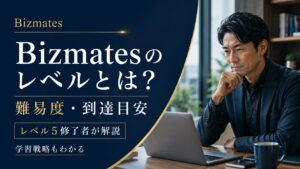 Bizmatesのレベルと難易度・到達目安を解説する画像